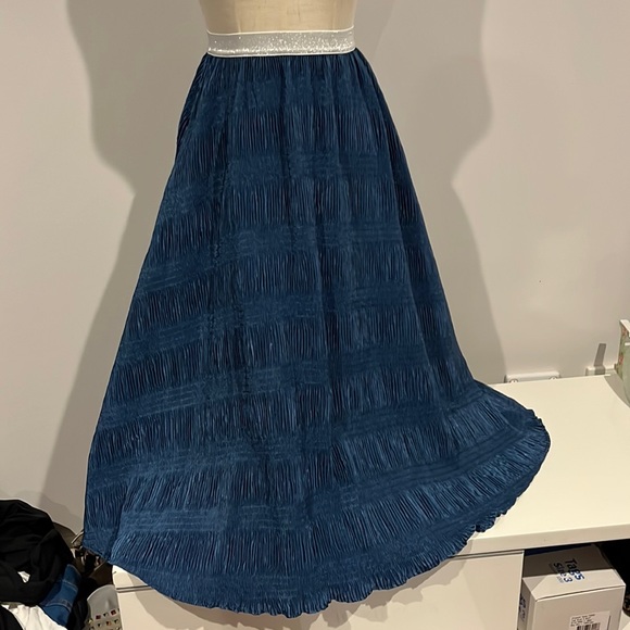 the Others Dresses & Skirts - The Others NWT blue and silver long skirt